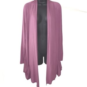 - LOGO by LORI GOLDSTEIN OPEN FRONT CARDIGAN